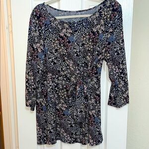Kohl’s a:glow maternity floral side tie blouse